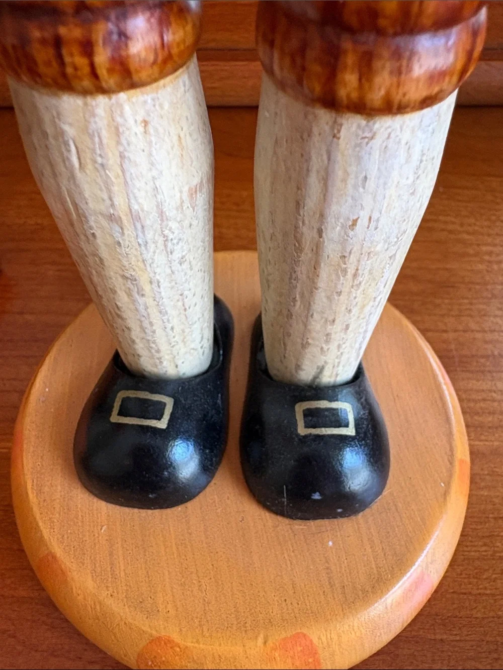 3 Wooden Fall Pumpkin Thanksgiving Turkey Pilgrim Wood Nutcrackers Farmhouse